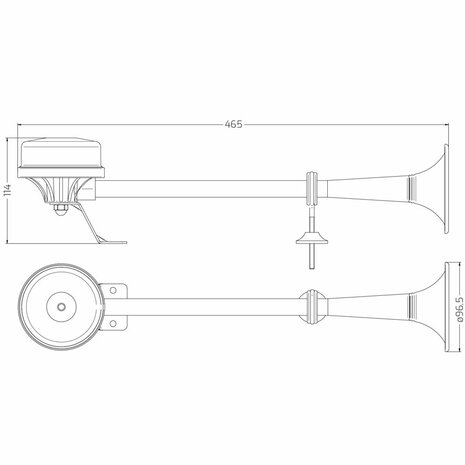 Schiffshorn 12V - Eurohorns